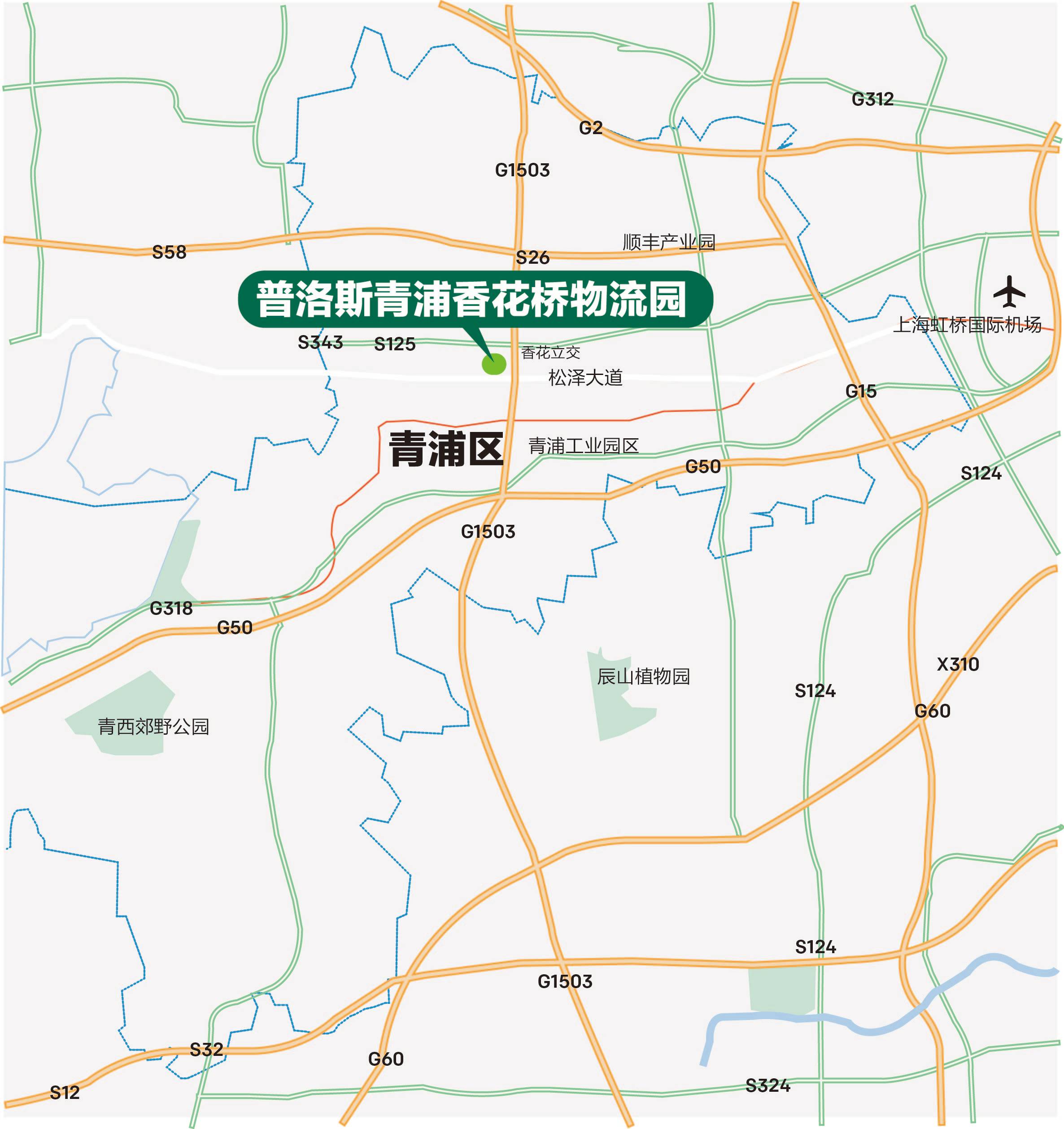 GLP Park Puxuan Zhichuang (Qingpu xianghuaqiao) Location